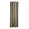 2-Piece Emira Chenille Jacquard Curtain Set, Champagne Gold - 135x240 Cm