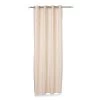 2-Piece Oraya Chenille Jacquard Curtain Set, Ivory - 135x240 Cm