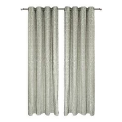 Kian Jacquard Curtain, Sage - 135x240 Cm