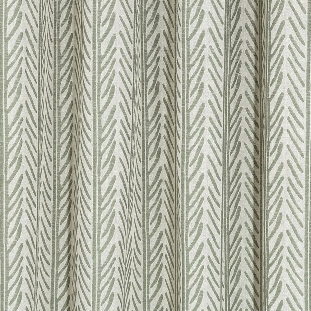 Kian Jacquard Curtain, Sage - 135x240 Cm 2 Kian Jacquard Curtain, Sage - 135x240 Cm - Image 2