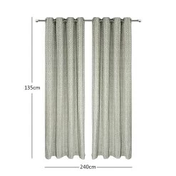 Kian Jacquard Curtain, Sage - 135x240 Cm 5 Kian Jacquard Curtain, Sage - 135x240 Cm -decoration 5110701504020 3