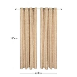 Kian Jacquard Curtain, Mustard - 135x240 Cm -decoration 5110701504044 3