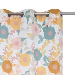 Madrid Printed 2-Piece Blackout Curtain Set, White & Orange - 140x240 Cm -decoration 5110701504143 3