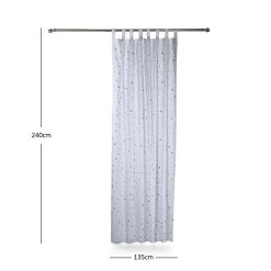 Starry Curtain Set, Multicolour - 135x240 Cm -decoration 5110702503633 3