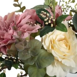 Artificial Hydrangea In Glass Vase – 41 Cms -decoration 5110900200730 3