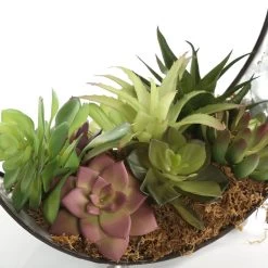 Hanging Succulent In Metal Pot, Green -decoration 5110900201690 3