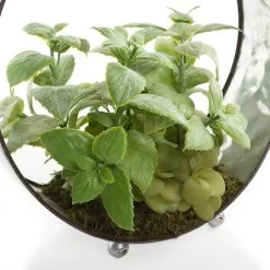 Hanging Plant In Metal Pot, Green -decoration 5110900201706 3