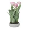 Artificial Pink Tulips In Pot – 46 Cms