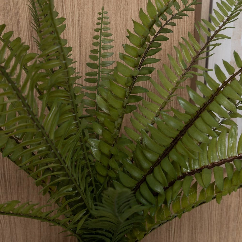 Artificial Fern In Ceramic Pot, Green & Gold - 50.8 Cm 2 Artificial Fern In Ceramic Pot, Green & Gold - 50.8 Cm - Image 2