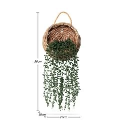 Artificial Plant In Basket, Green - 56 Cm -decoration 5110900203960 3