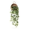 Artificial Succulent Wicker Pot, Green - 66 Cm