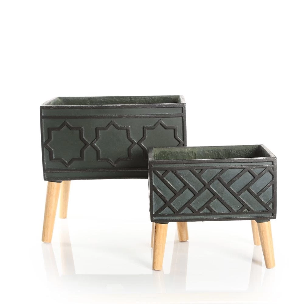 Chantal Planter With Legs, Natural - Medium 4 Chantal Planter With Legs, Natural - Medium - Image 4