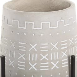 Tribal Planter On Stand, Natural - 11 Cms -decoration 5110900402455 3