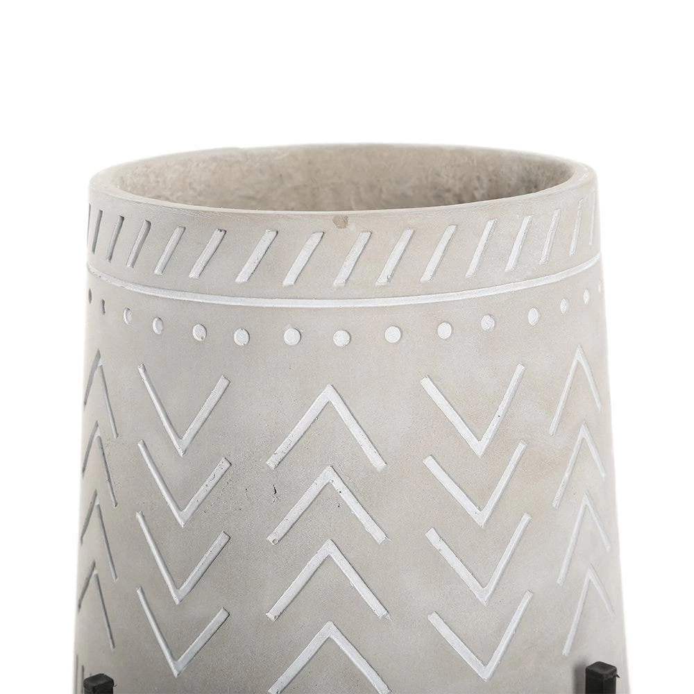 Tribal Planter On Stand, Natural - 14 Cms 3 Tribal Planter On Stand, Natural - 14 Cms - Image 3