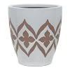 Ceramic Monta Planter, White - 26 Cm