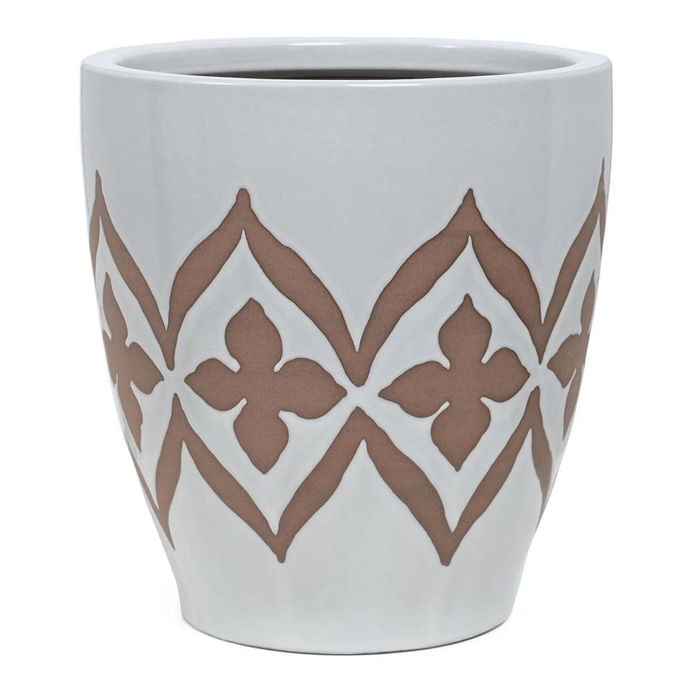 Ceramic Monta Planter, White - 26 Cm 1 Ceramic Monta Planter, White - 26 Cm