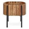 Rosa Large Planter Stand, Black & Natural - 44x40 Cm