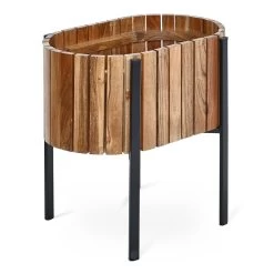 Rosa Large Planter Stand, Black & Natural - 44x40 Cm -decoration 5110900403872 3 2