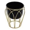 Lily Small Planter Stand, Gold & Black - 22x25 Cm