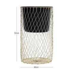 Orchid Large Planter Stand, Gold & Black - 30x52 Cm 5 Orchid Large Planter Stand, Gold & Black - 30x52 Cm -decoration 5110900403926 4 2