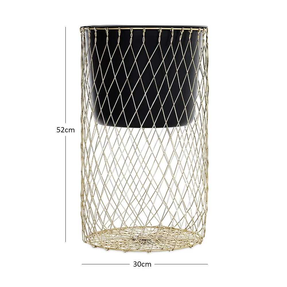 Orchid Large Planter Stand, Gold & Black - 30x52 Cm 3 Orchid Large Planter Stand, Gold & Black - 30x52 Cm - Image 3