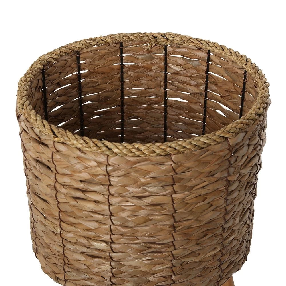 Joise Handweaved Flower Planter, Natural - Large 2 Joise Handweaved Flower Planter, Natural - Large - Image 2