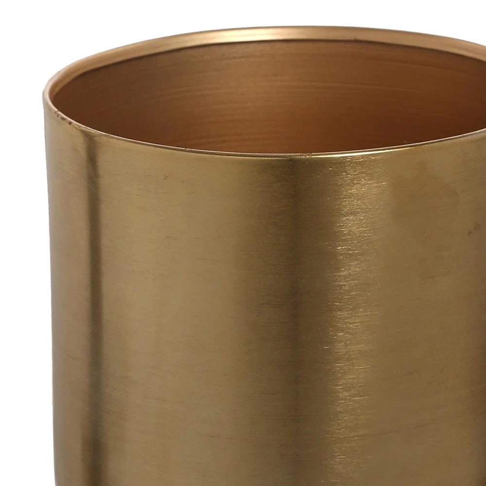 Metal Planter With Legs, Gold - Large 2 Metal Planter With Legs, Gold - Large - Image 2