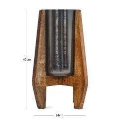 Tulip Planter Stand, Zinc Antique & Natural - 34x47 Cm -decoration 5110900502537 4 2