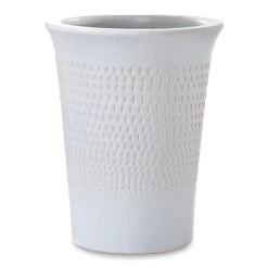 Textured Ceramic Planter, Blue – 25x20 Cm