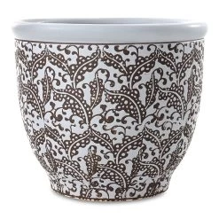 Oriental Ceramic Planter, Blue – 41x48 Cm