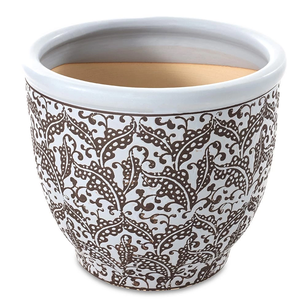 Oriental Ceramic Planter, Blue – 41x48 Cm 2 Oriental Ceramic Planter, Blue – 41x48 Cm - Image 2