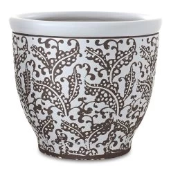 Oriental Ceramic Planter, Blue – 25x29 Cm