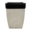 Classic Outdoor Planter, Grey & Black - 32x39 Cm