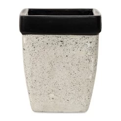 Classic Outdoor Planter, Grey & Black - 27x35 Cm