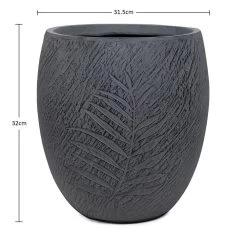 Round Palm Planter, Grey - 31.5 Cm 5 Round Palm Planter, Grey - 31.5 Cm -decoration 5110900503213 3