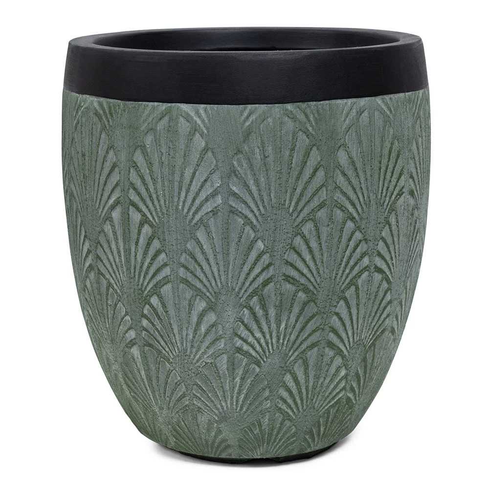Round Flora Planter, Green - 44 Cm 1 Round Flora Planter, Green - 44 Cm