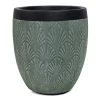 Round Flora Planter, Green - 54 Cm
