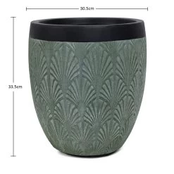 Round Flora Planter, Green - 54 Cm 5 Round Flora Planter, Green - 54 Cm -decoration 5110900503268 3