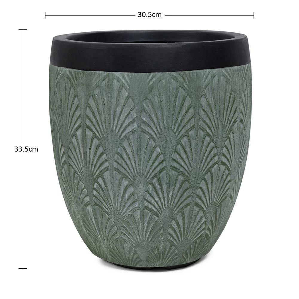 Round Flora Planter, Green - 54 Cm 3 Round Flora Planter, Green - 54 Cm - Image 3