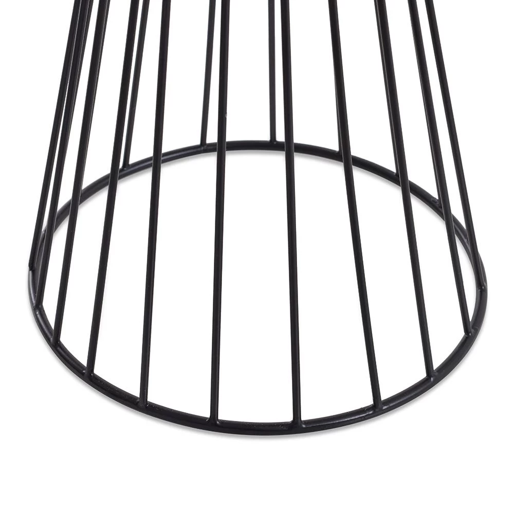 Large Metal Pot Stand, Gold With Black - 25.5x60 Cm 3 Large Metal Pot Stand, Gold With Black - 25.5x60 Cm - Image 3