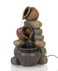 Water Fountain With Lights, Multicolour – 28x48.5 Cms