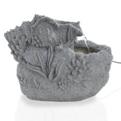 Shell Fountain With Light - 26 Cms