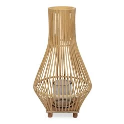 Bamboo Lantern, Natural - 67 Cm