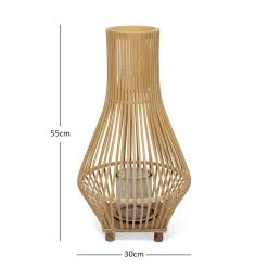Bamboo Lantern, Natural - 55 Cm -decoration 5110901500051 3