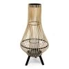 Bamboo Lantern With Leg, Natural - 70 Cm