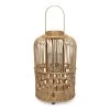 Bamboo Rattan Lantern, Natural - 46 Cm