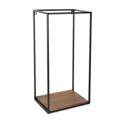 Wall Planter Stand, Brown & Black – 33x66.5 Cms