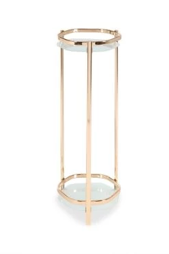 Lotus Metal Plant Stand, Gold - Large
